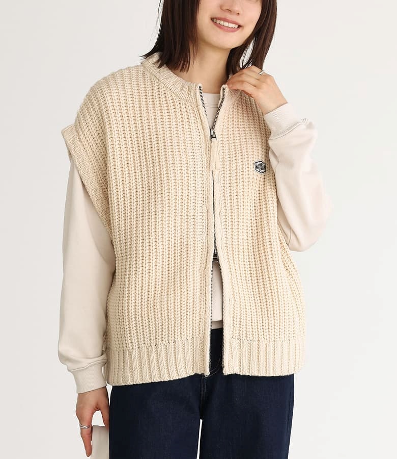 osharewalker ニットベスト レディース トップス ベスト ジレ