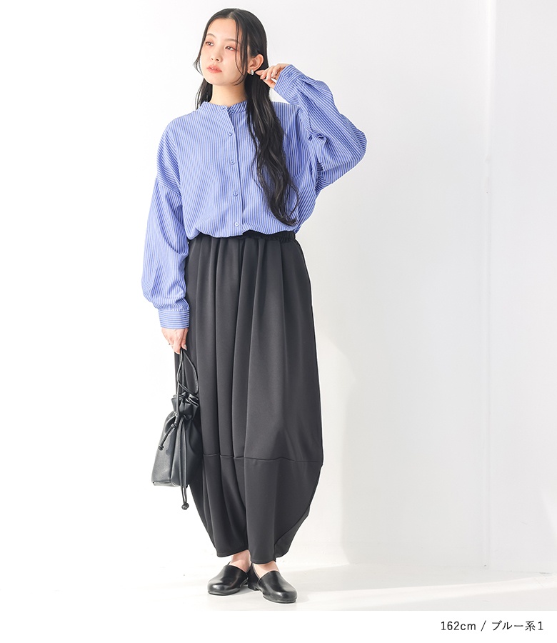 【色: ブラック】[KOREARU] ストライプシャツ レディース ブラウス レ ブラウス シャツ カシュクール ストライプ レディース : ZOZOTOWN