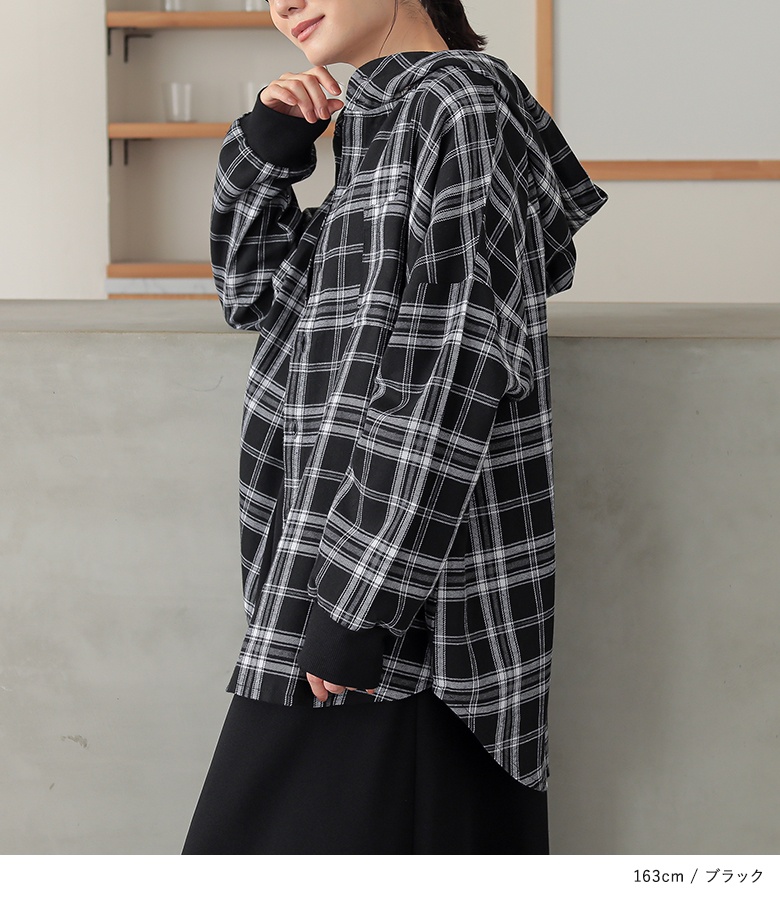 osharewalker（オシャレウォーカー） シャツパーカー 長袖 レディース