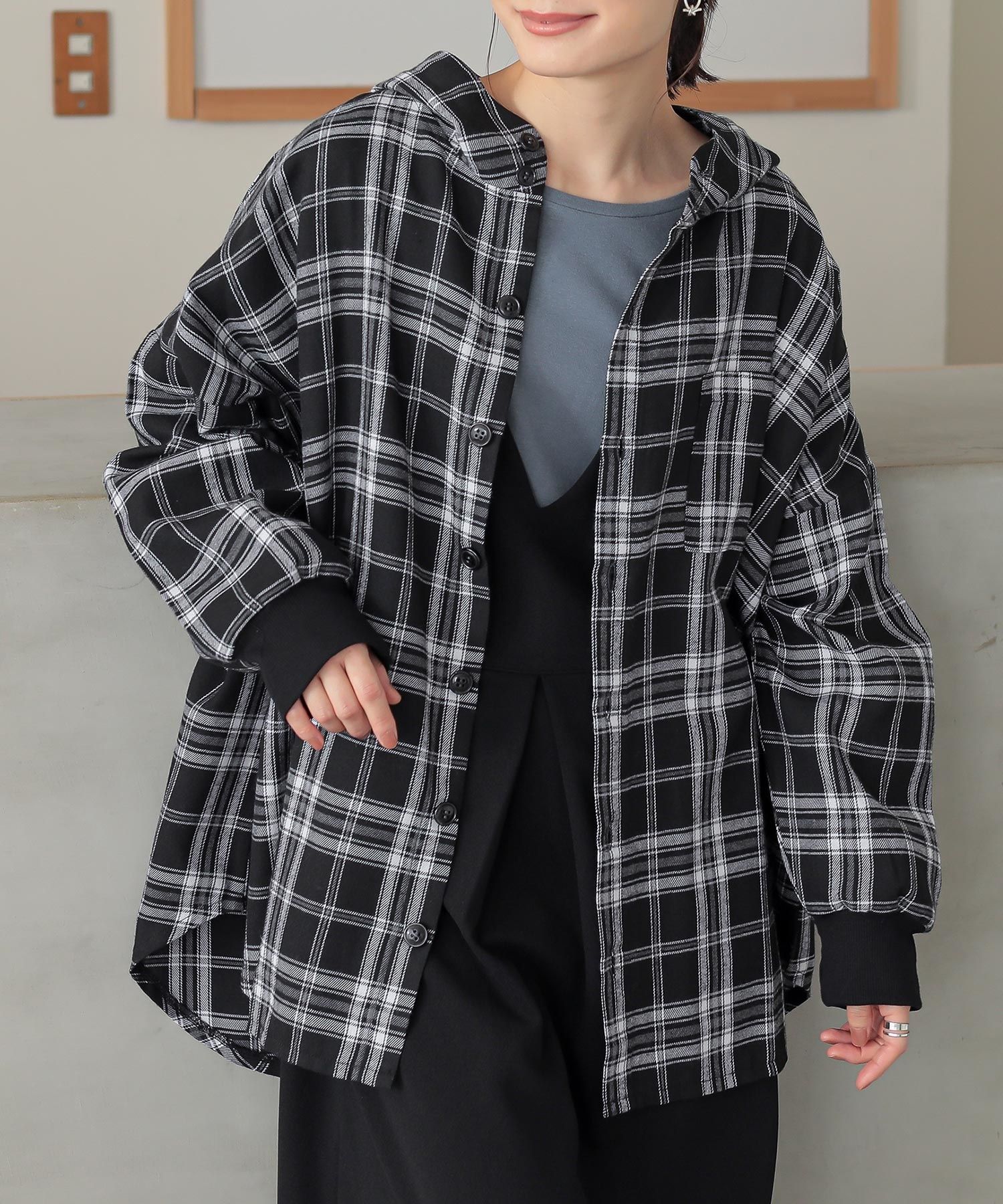 osharewalker（オシャレウォーカー） シャツパーカー 長袖 レディース