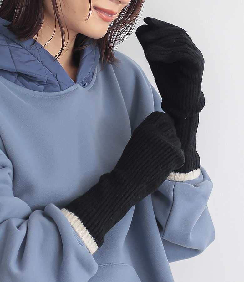 osharewalker 手袋 レディース 服飾雑貨 ニット ロング