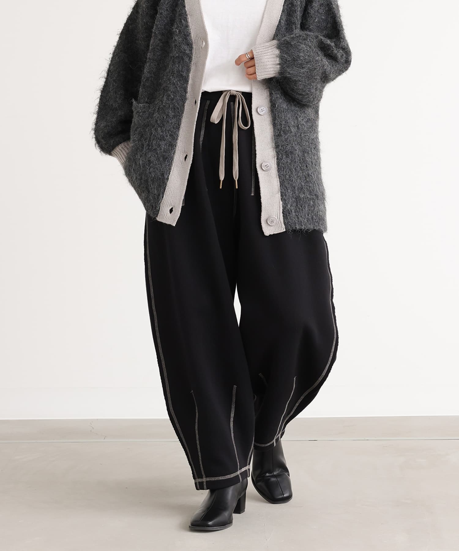 osharewalker ボトムス パンツ コクーンパンツ レディース 配色