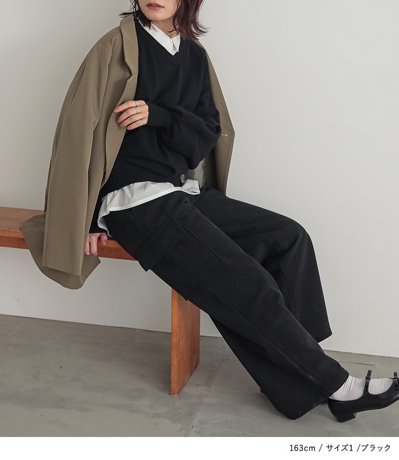 osharewalker ボトムス レディース パンツ カーゴパンツ ワイド