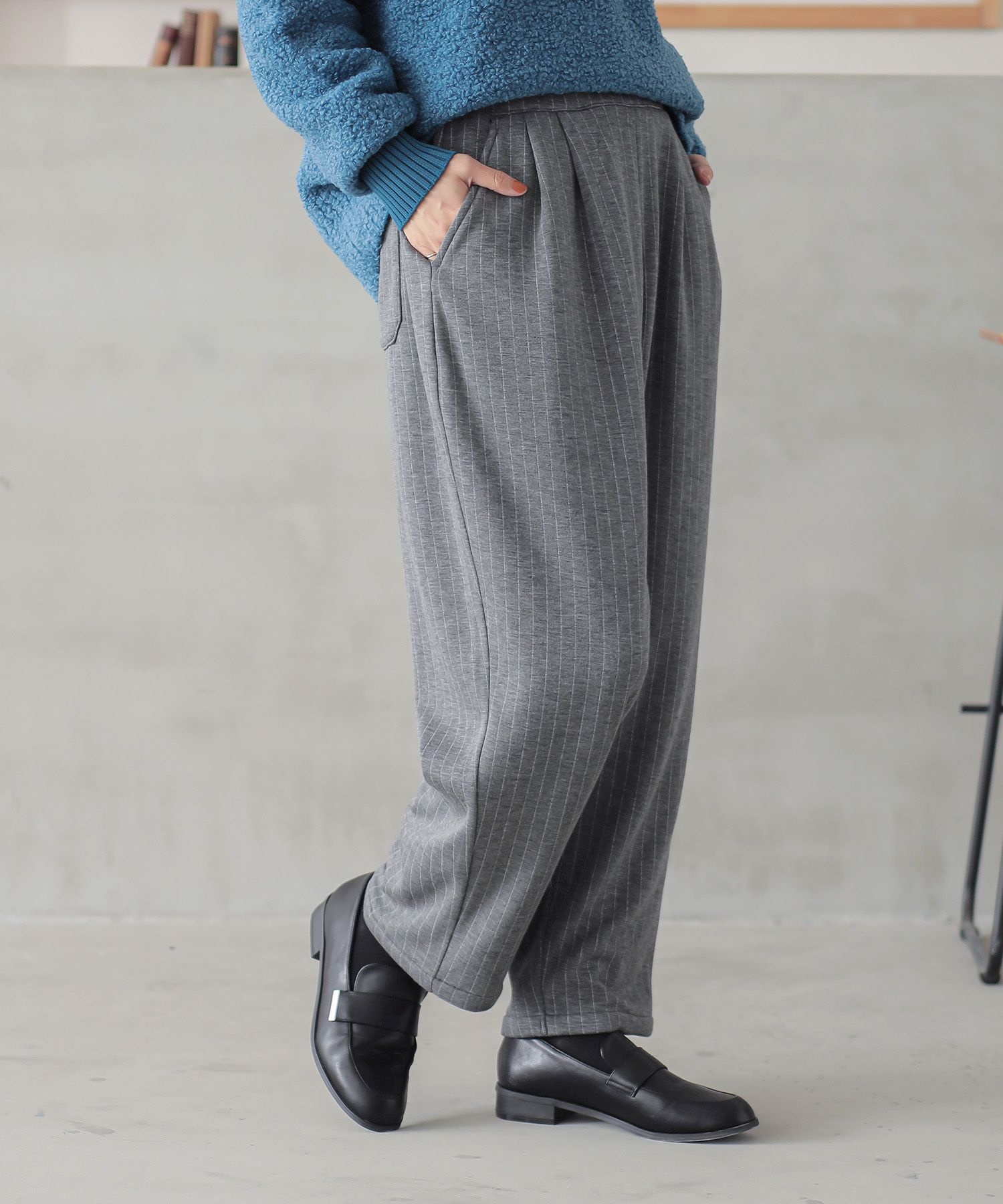 osharewalker テーパードパンツ レディース ボトムス ロング丈