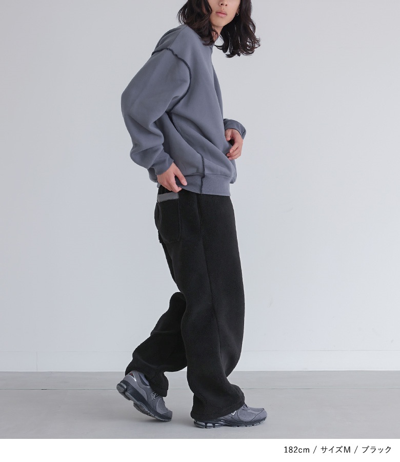 パンツ ボア メンズ ボトムス ストレートパン...の詳細画像5