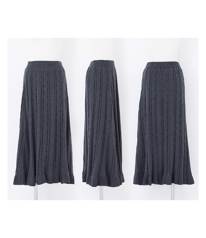 新品 ☆ TICCA ティッカ ☆ ニット フレアスカート チャコール 新品】TICCA ティッカ ニットフレアスカート チャコール｜Yahoo!フリマ