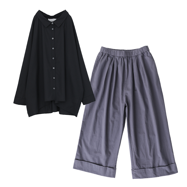 レディース服 コーデ売り まとめ売り 新品 Lサイズ シャツ ワイドパンツ osharewalker（オシャレウォーカー） 2点コーデセット 2026 レディース