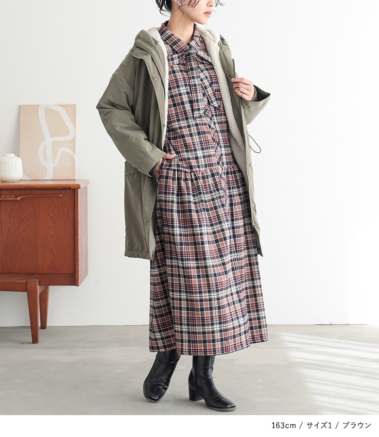 osharewalker（オシャレウォーカー） シャツワンピース 長袖