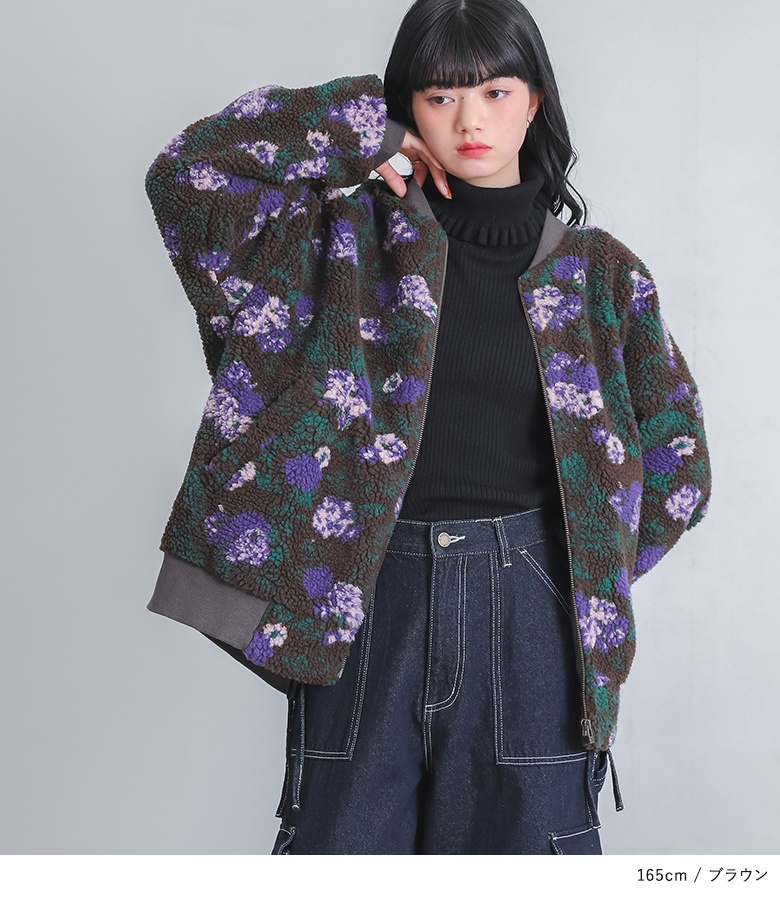 4298 花柄ショートジャケット 黒・緑 フラワー柄 ジャカードジャケット（ジャケット）｜STRASBURGO OUTLET