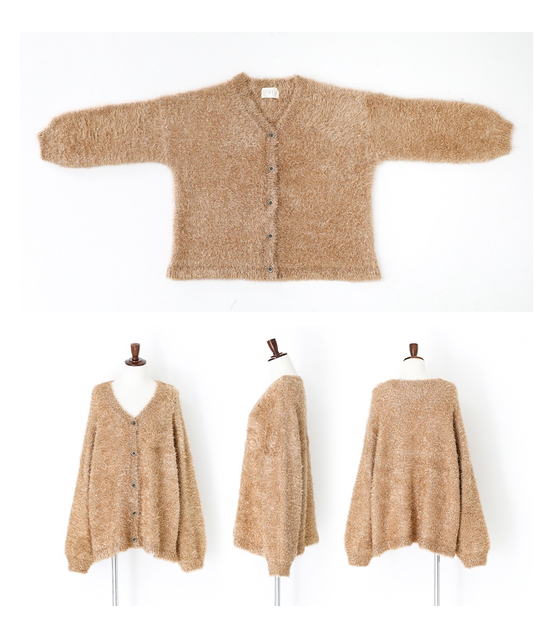 売れ筋商品|||カーディガン レディース ニット トップス ニットトップス 長袖 羽織 羽織り カーデ ラメ シャギー【メール便不可】【30】 カーディガン レディース ニット トップス ニットトップス 長袖