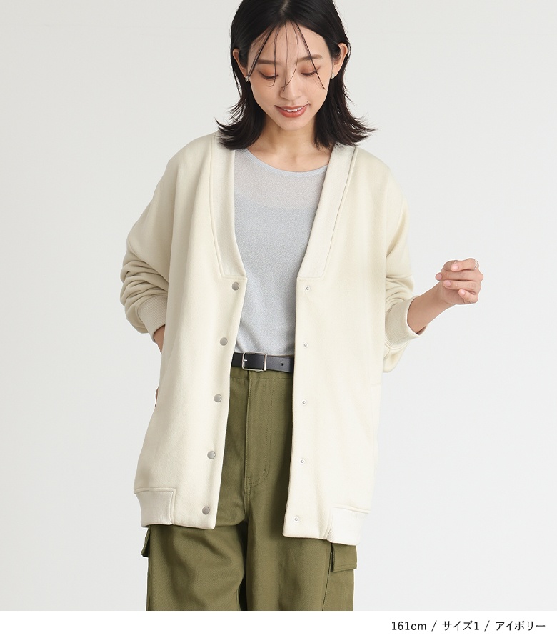 osharewalker カーディガン レディース 黒 ニット 長袖 トップス