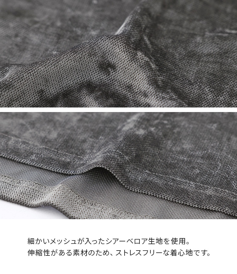 カットソー レディース 春 秋 冬 黒 S〜3...の詳細画像2