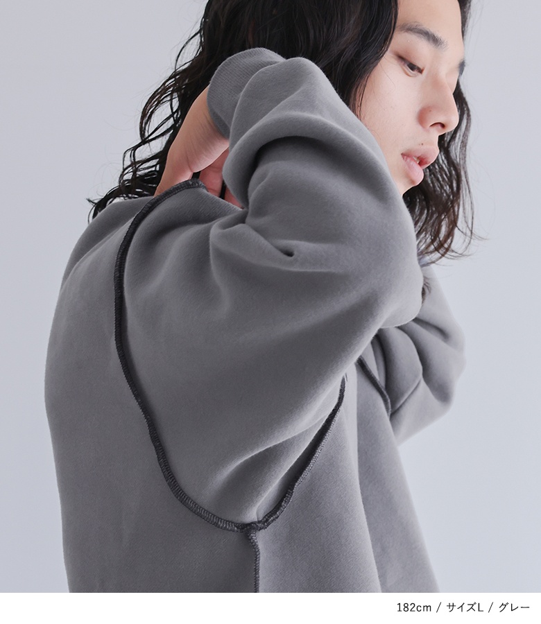 【Traditional weather wear】グレー　トレーナー　サイズS osharewalker（オシャレウォーカー） スウェット 裏起毛 レディース