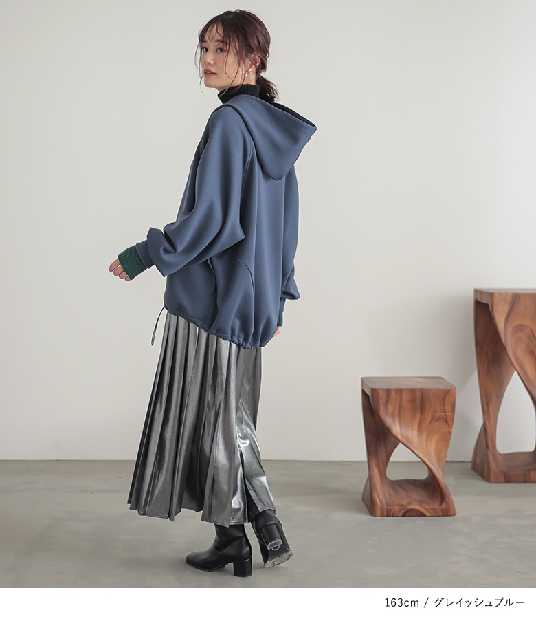 パーカー レディース トップス ジップパーカー スウェット トレーナー ビッグシルエット オーバーサイズ【メール便不可】【30】 | osharewalker | 16