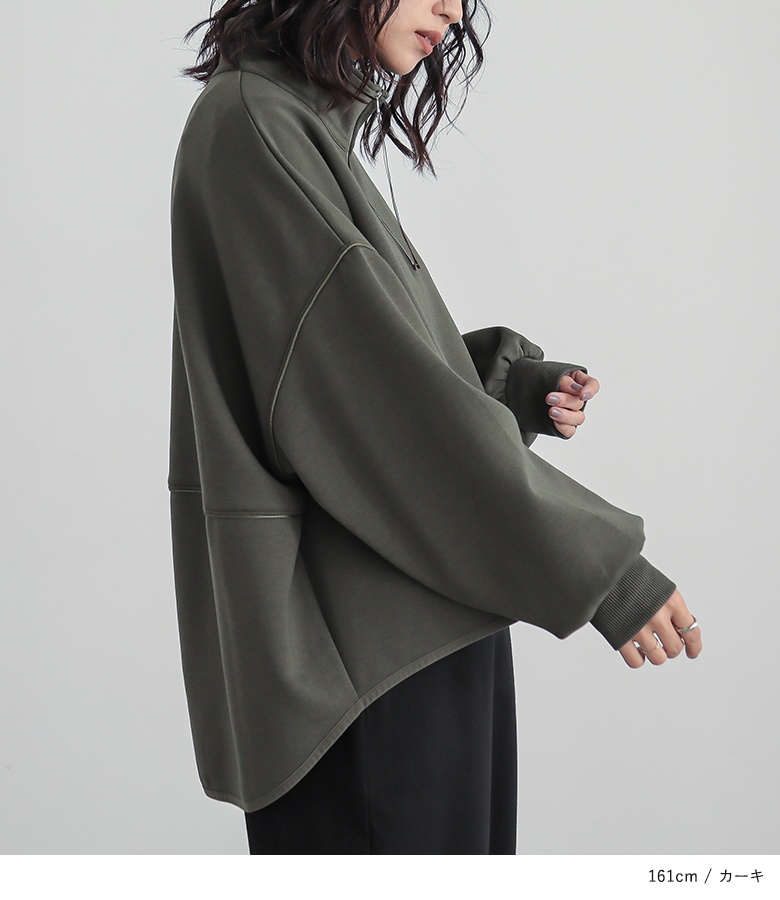 osharewalker トップス プルオーバー 長袖 レディース ゆったり