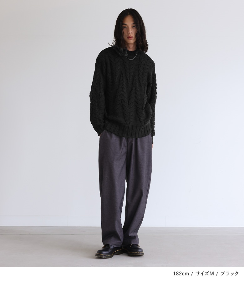 極美品☆Y's for men クルーネック 長袖ニット　ブラック　タグ付き RuFMNLqWQHab.jpg?width=768