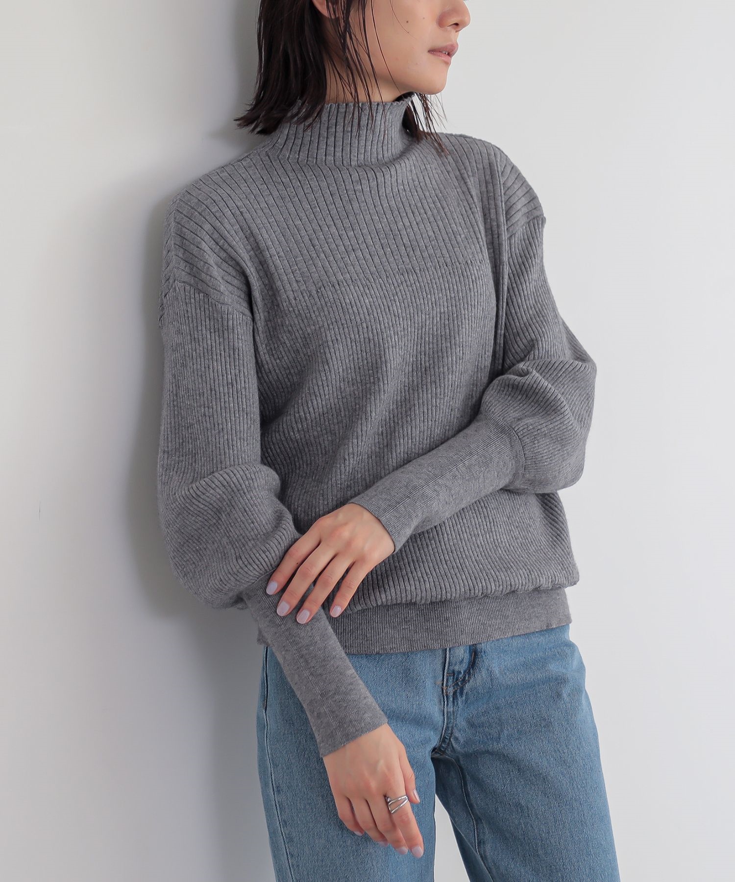 防寒セーター osharewalker（オシャレウォーカー） ニット Vネック レディース