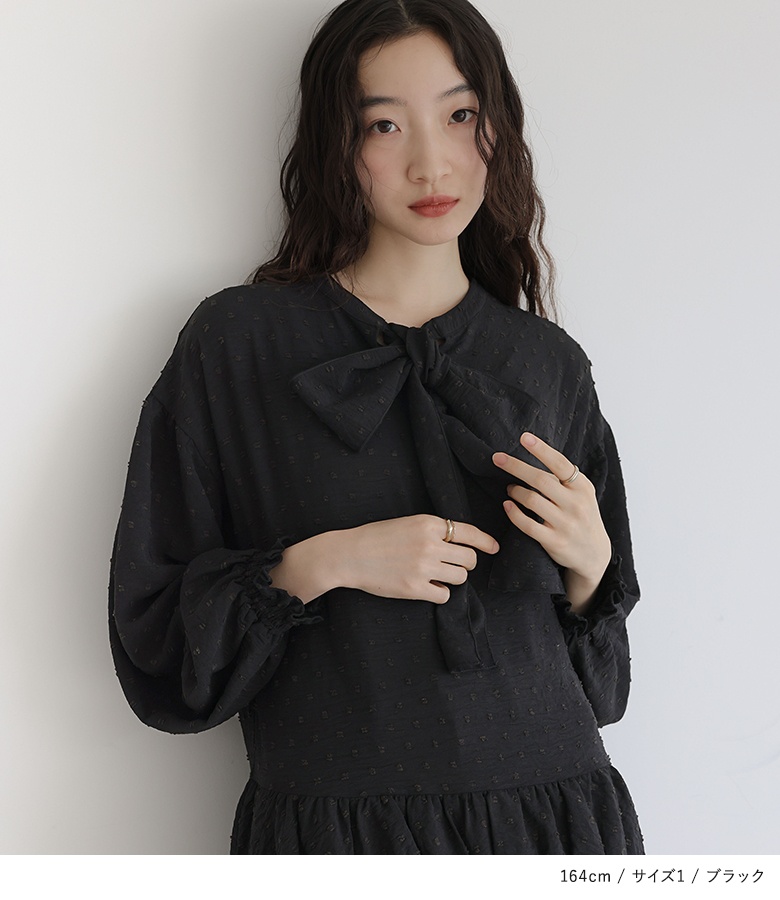 Traditional Weatherwear / トラディショナルウェザーウェア | GATHERED CHIN COLLAR TUNIC SHIRT ブラウス | S | ブラック系 | レディース Traditional Weatherwear（トラディショナルウェザーウェア）の
