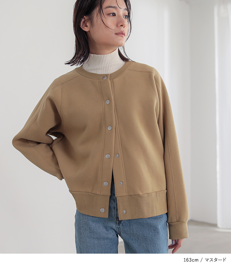 osharewalker カーディガン レディース ショート丈 黒 ニット
