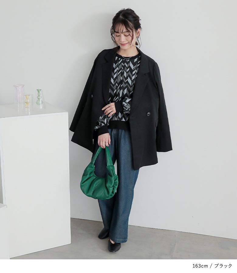 osharewalker トップス レディース カットソー 長袖 ジャカード
