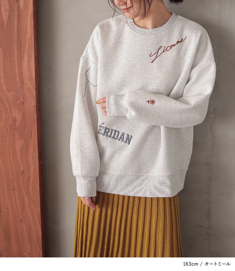 osharewalker スウェット レディース トップス トレーナー 長袖