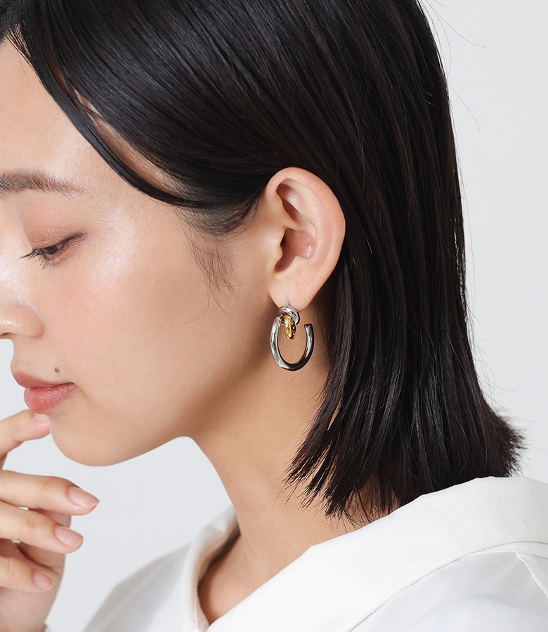 ピアス レディース アクセサリー フープピアス...の詳細画像1