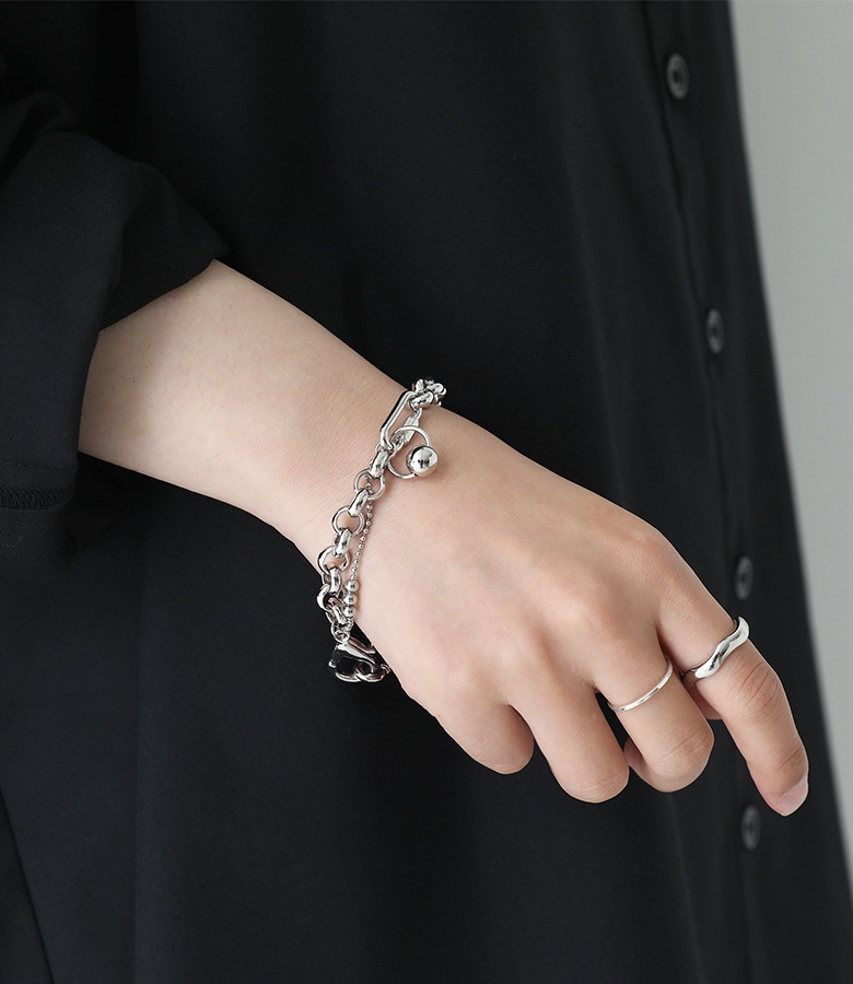 ３連フラワーが華やか♪【CHANEL】25C ブレスレット osharewalker ブレスレット レディース アクセサリー トグル MIX