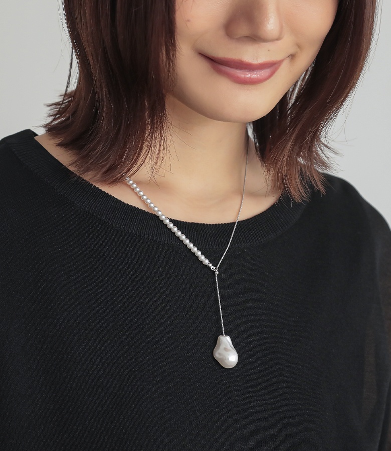 ネックレス レディース アクセサリー 変形 フ...の詳細画像4