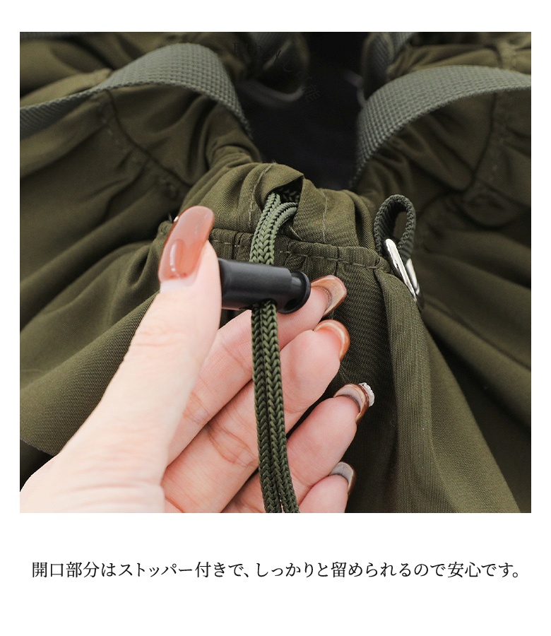 ショルダーバッグ レディース 春 夏 ハンドバッグ 2way フリル 巾着 ストラップ カバン 鞄 秋 冬 オールシーズン オシャレウォーカー「メール便不可」「20」 | osharewalker | 05
