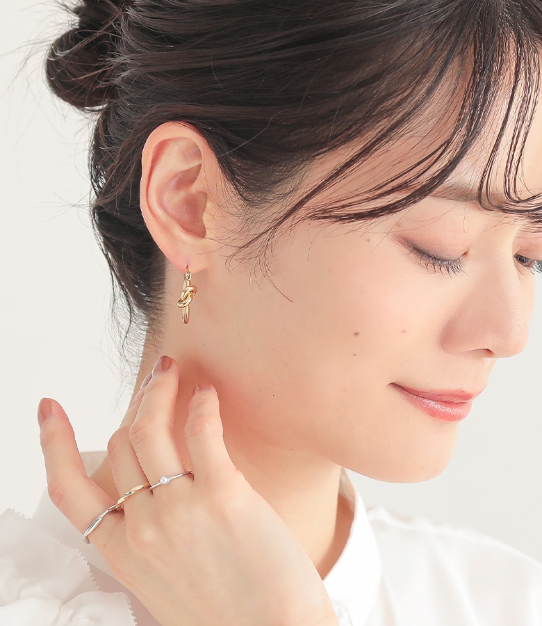 ピアス ステンレス フープ レディース イヤー...の詳細画像3