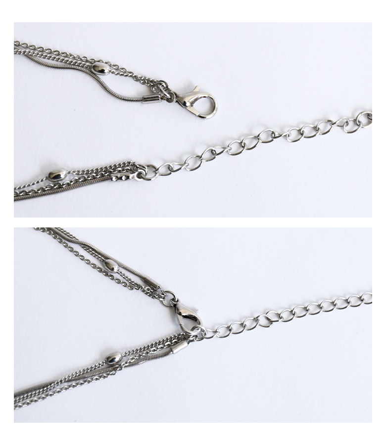 ネックレス アクセサリー 3連チェーン アクセ...の詳細画像5