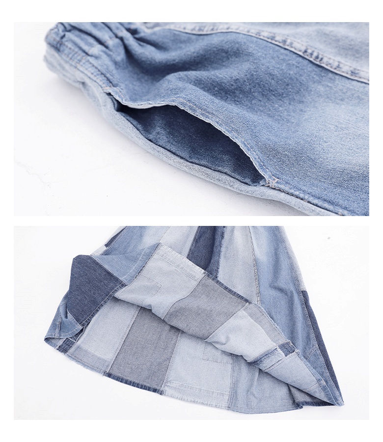 ロングスカート レディース デニム パッチワーク 綿100％ コットン100％ 春 夏 秋 冬 オールシーズン オシャレウォーカー「メール便不可」「20」 | osharewalker | 17