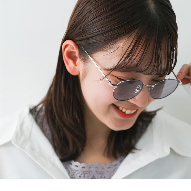 EYEVAN サングラス（薄紫レンズ) osharewalker サングラス メガネ 眼鏡 UVカット UVカット99