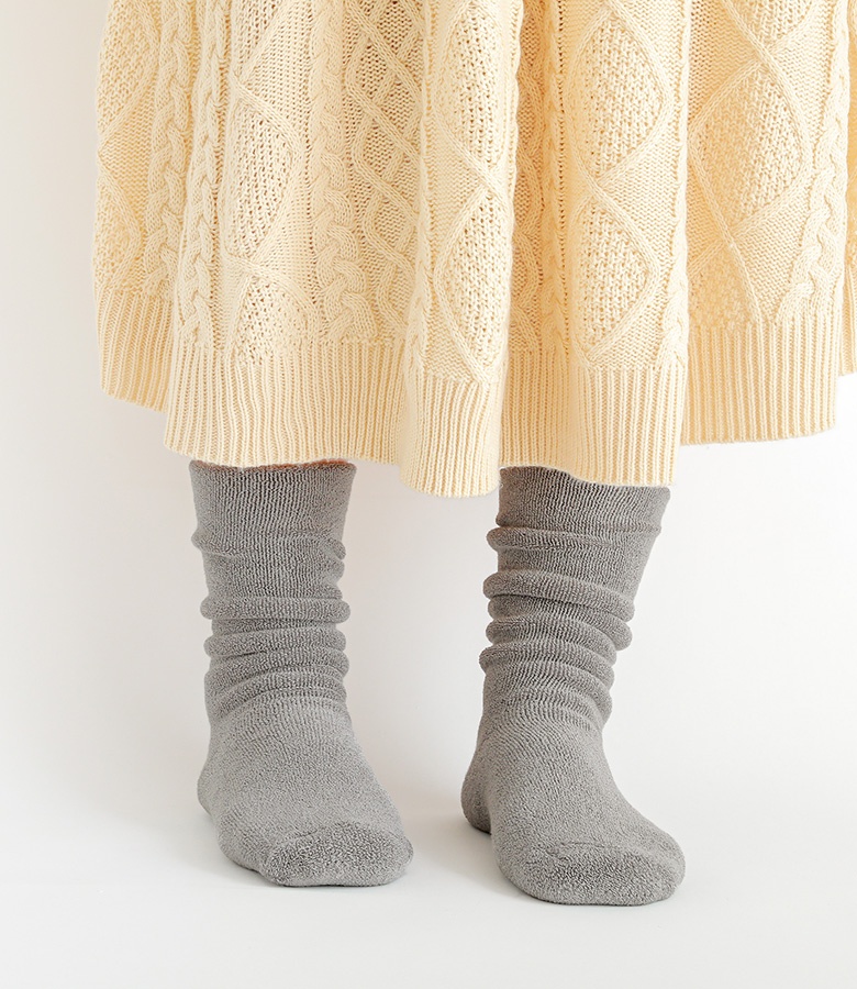 cozyソアレSS76ML-S本日のみお値引き対応 osharewalker ソックス 靴下 レディース 冷えとり あったか