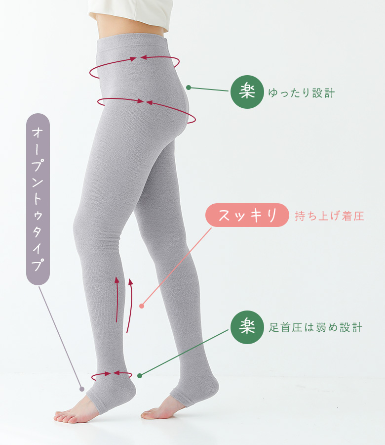 osharewalker（オシャレウォーカー） 着圧タイツ 着圧レギンス 着圧