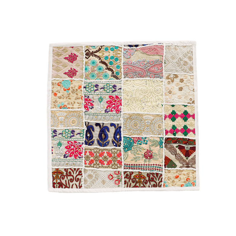 クッションカバー カバー パッチワーク ヴィンテージ 一点もの