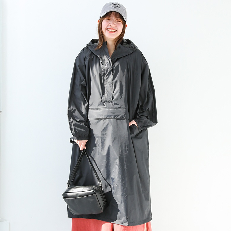 美品　キャロウェイ　レインコート　ブラックウォッチ　チェック　スカート　パーカー osharewalker（オシャレウォーカー） レインコート レインポンチョ