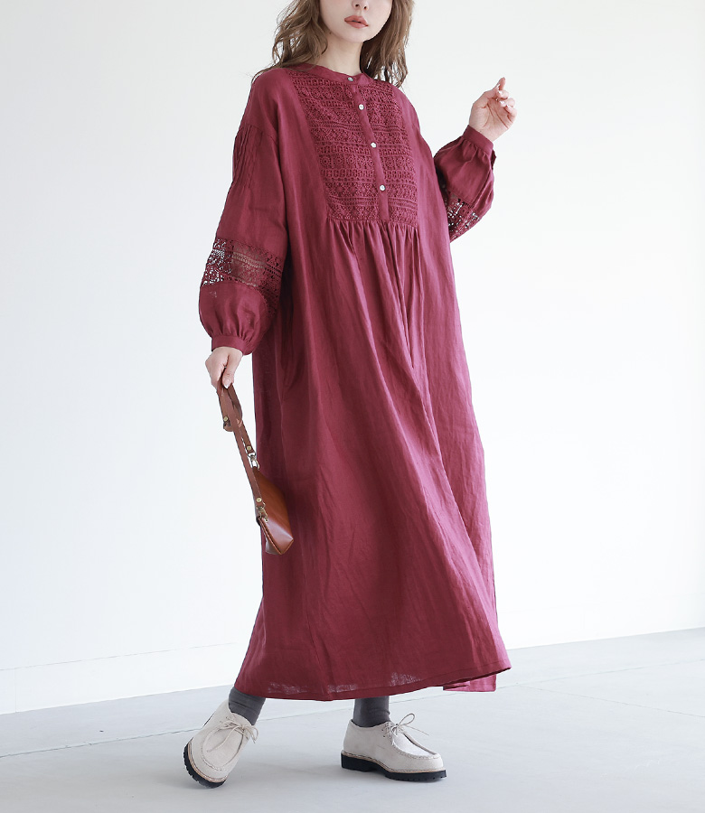 osharewalker（オシャレウォーカー） 「送料無料」 リネンワンピース