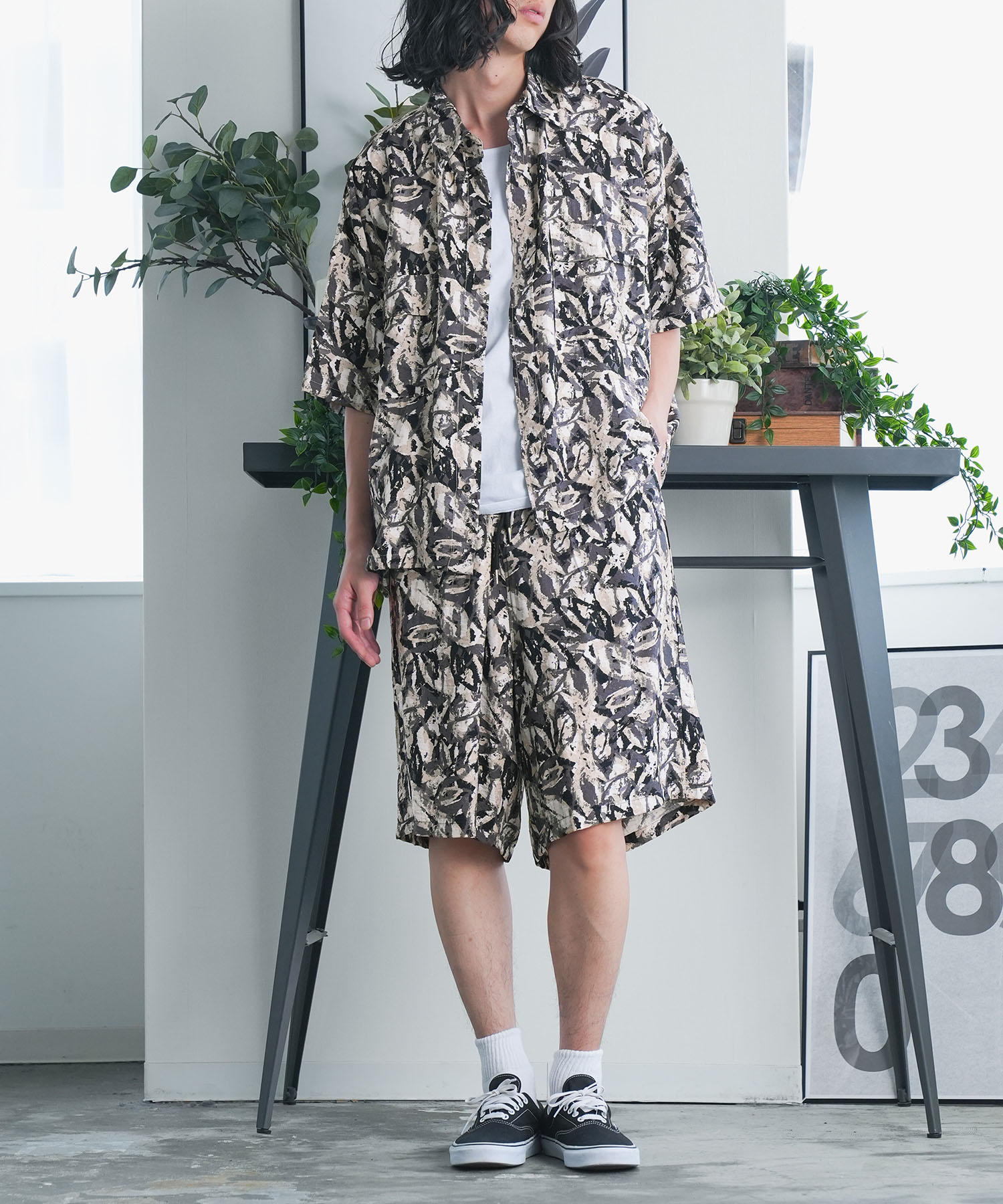osharewalker（オシャレウォーカー） セットアップ メンズ 夏 黒 M L