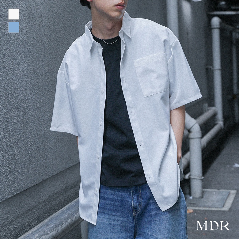 osharewalker（オシャレウォーカー） シャツ 半袖 メンズ 春 夏 白 M L