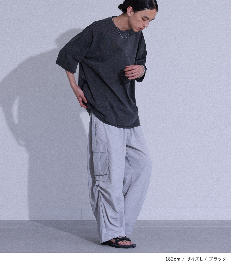 カットソー Tシャツ 半袖 五分袖 メンズ ト...の詳細画像5