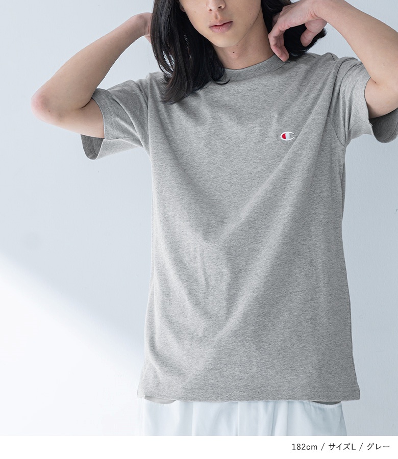 Tシャツ メンズ 夏 春 トップス カットソー 半袖 ロゴ 刺繍 ワンポイント 綿100％ クルーネック インナー チャンピオン Champion「メール便可」「10」 | osharewalker | 11