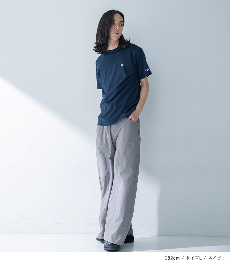 Tシャツ メンズ 夏 春 トップス カットソー 半袖 ロゴ 刺繍 ワンポイント 綿100％ クルーネック インナー チャンピオン Champion「メール便可」「10」 | osharewalker | 13