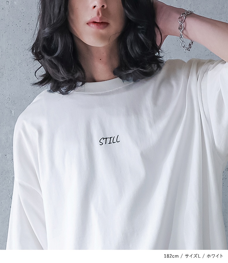 Tシャツ メンズ 春 夏 白 黒 M L カッ...の詳細画像4