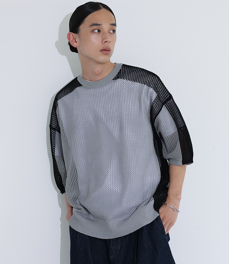 osharewalker（オシャレウォーカー） ニット 半袖 メンズ トップス