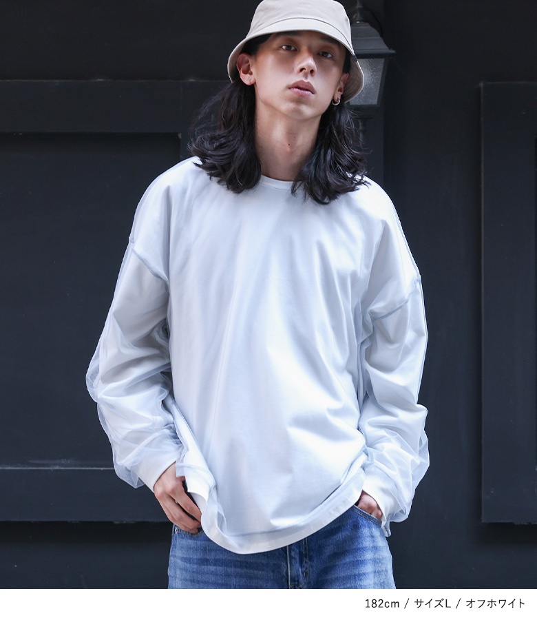 メンズ シースルーシャツ（その他メンズトップス）（サイズ（S/M