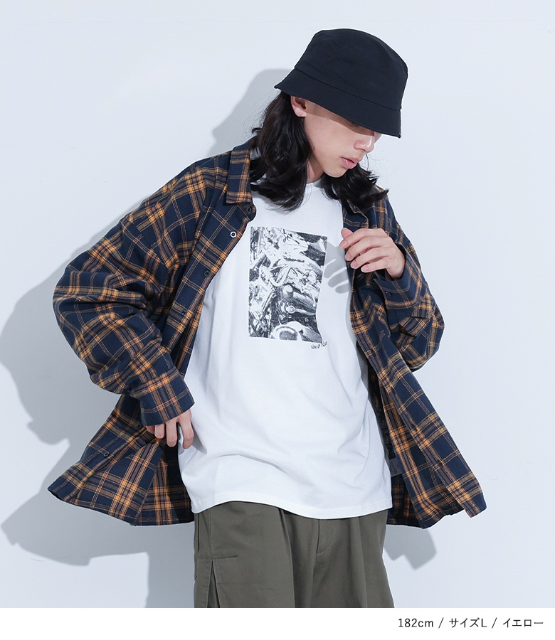 osharewalker（オシャレウォーカー） ネルシャツ メンズ トップス