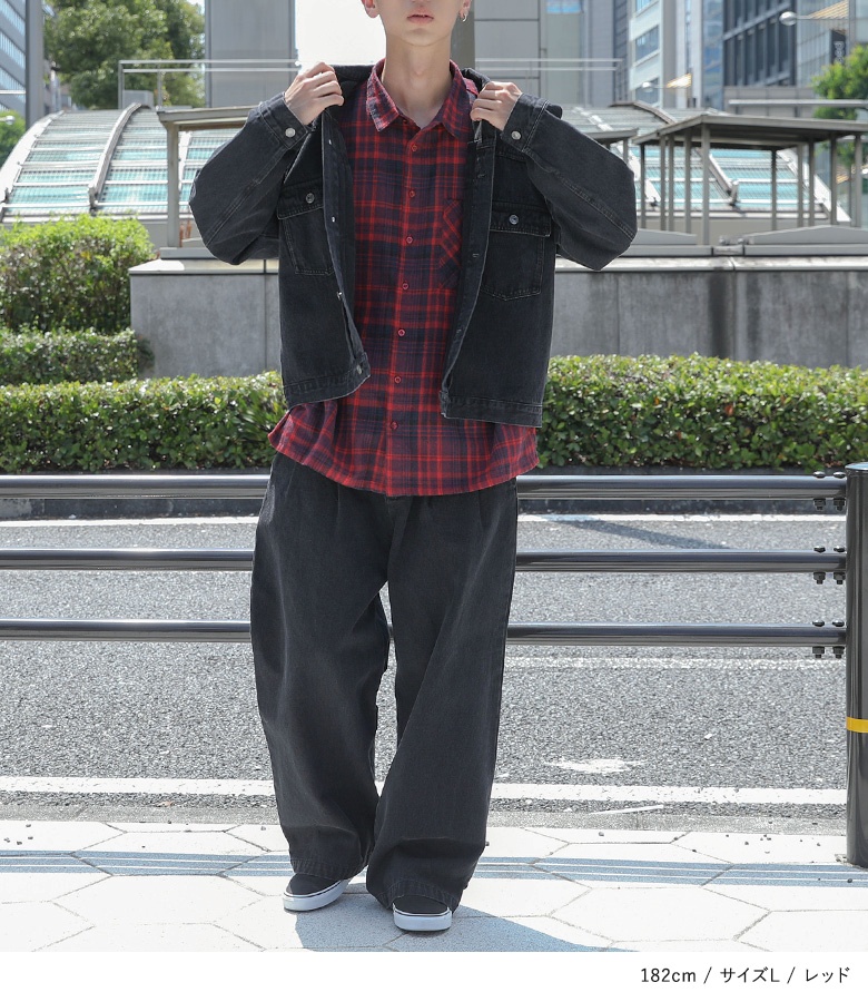 osharewalker（オシャレウォーカー） ネルシャツ メンズ トップス