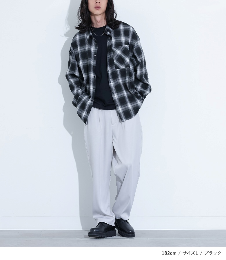 osharewalker ネルシャツ メンズ トップス カジュアルシャツ