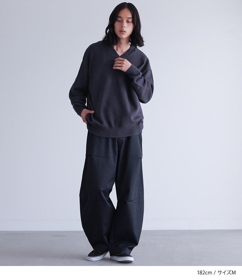 osharewalker（オシャレウォーカー） バレルレッグパンツ ロング